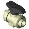 Ball valve Series: 546 PP-H/PTFE/EPDM Handle Silicone-free PN10 Plastic welded end 25mm DN20